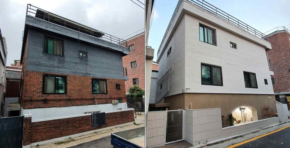 건물외벽 및 담장 재료변경을 통한 도시미관 개선