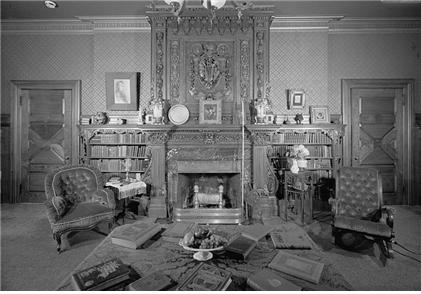 하트포드 마크트웨인 하우스의 1층 거실. ⓒJack E. Boucher, 1995<br>