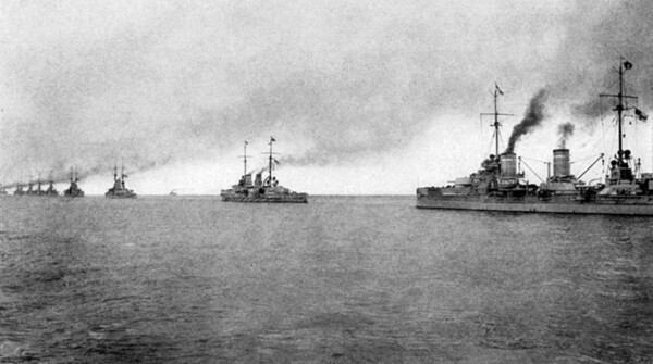 1917년 독일 대양함대의 전함들. (퍼블릭도메인) 