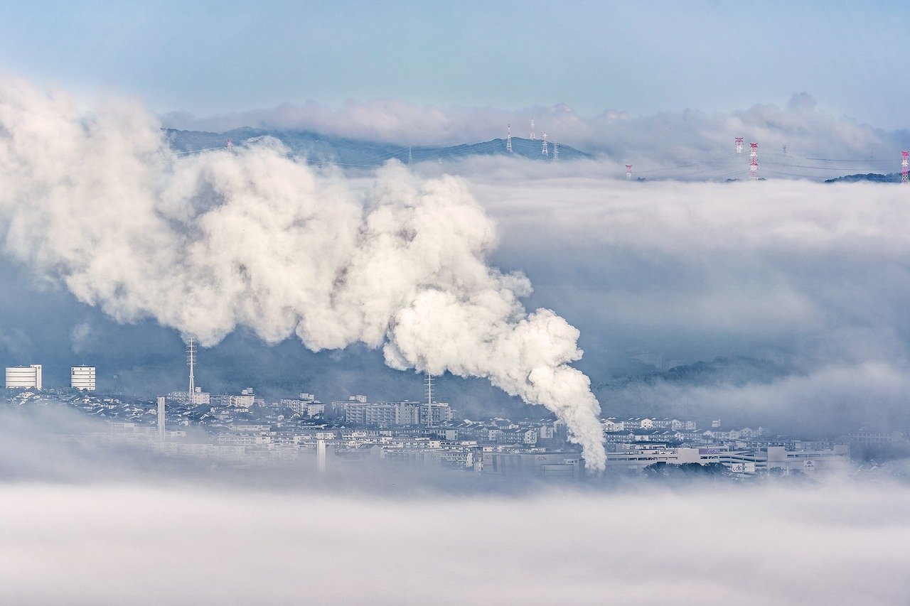 환경오염의 주범, 석탄 발전소. Pixabay